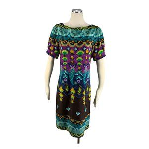 Suzi Chin Mabby Boutique 10 Dress Stretch Midi